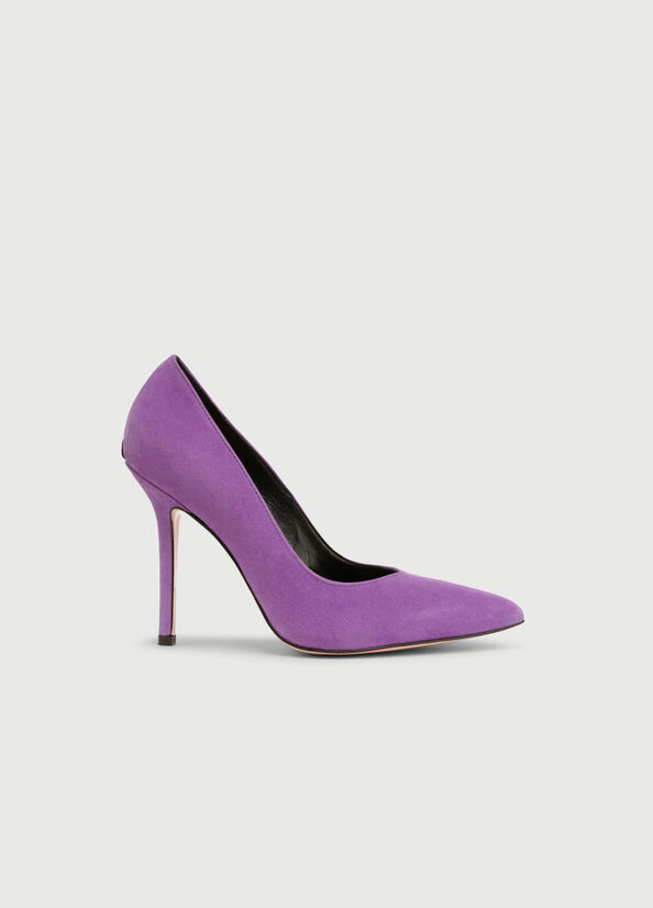 Women's Liu Jo Suede High Heels Purple | LYH-543918