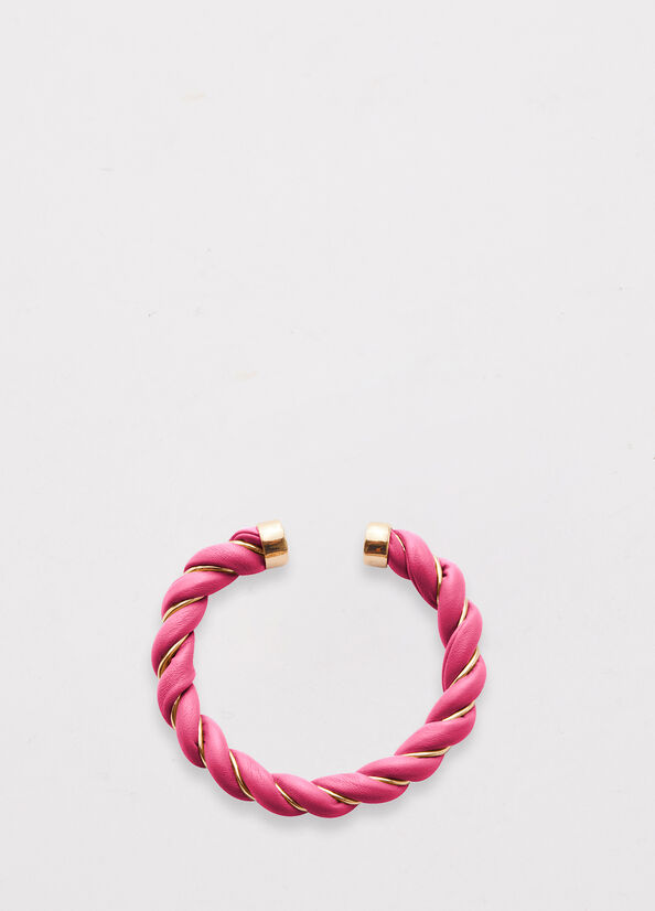 Women\'s Liu Jo Torchon-Effect Bracelet Jewelry Pink | TFK-930216