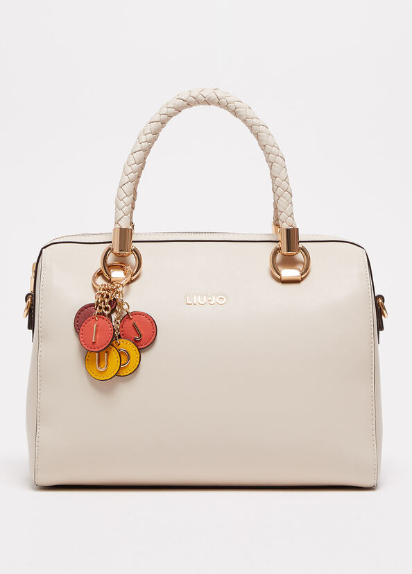 Women's Liu Jo With Charm Handbag Beige | ESK-483021