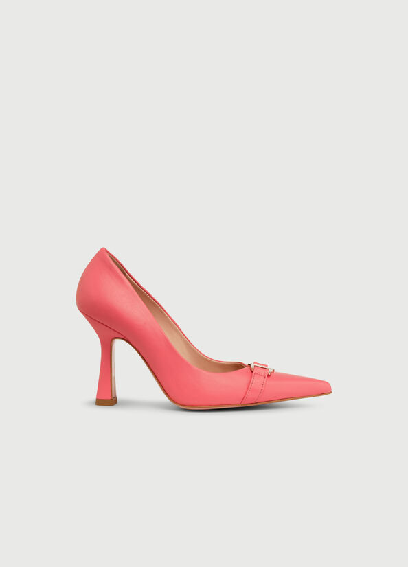 Women's Liu Jo With Jewel Logo High Heels Coral | EGC-743951