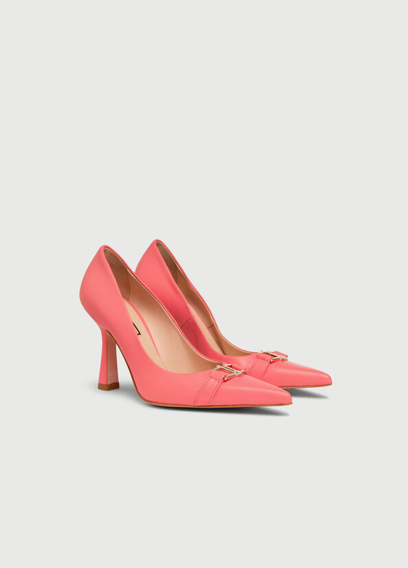 Women's Liu Jo With Jewel Logo High Heels Coral | EGC-743951