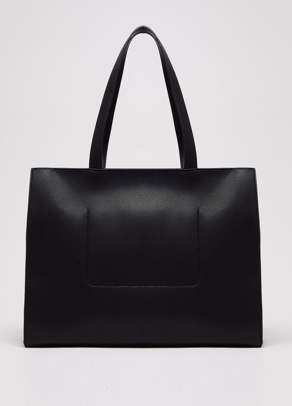 Women's Liu Jo With Logo Shoulder Bags Black | ATV-518234