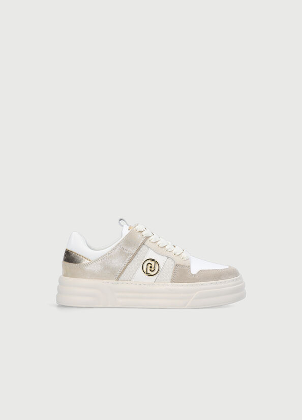 Women's Liu Jo With Logo Sneakers White | BGE-658792