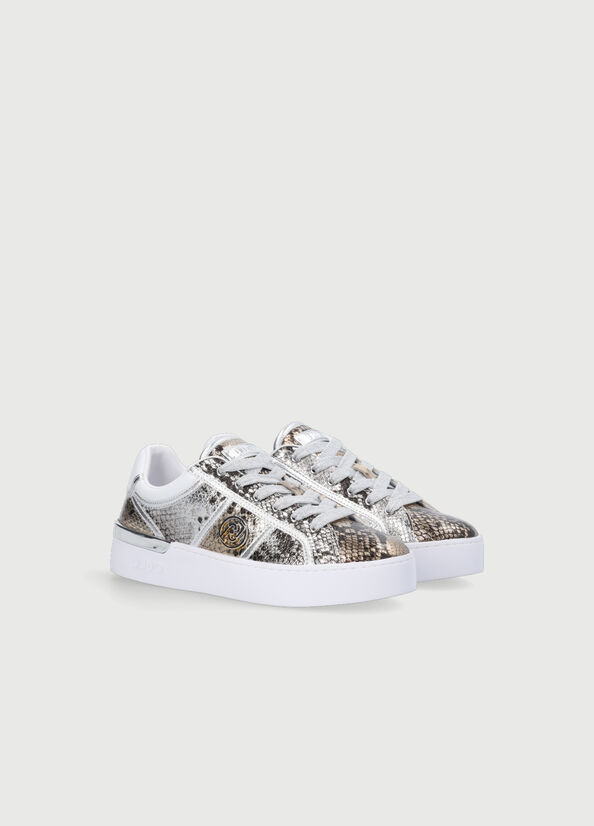 Women's Liu Jo With Snakeskin Effect Print Sneakers Snake | WNJ-938541