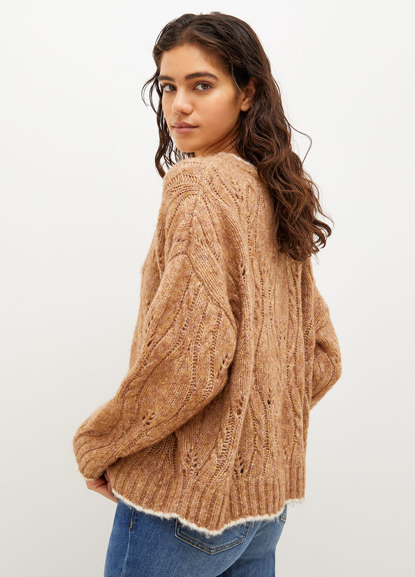 Women's Liu Jo Wool And Alpaca Sweaters Brown | TES-204751