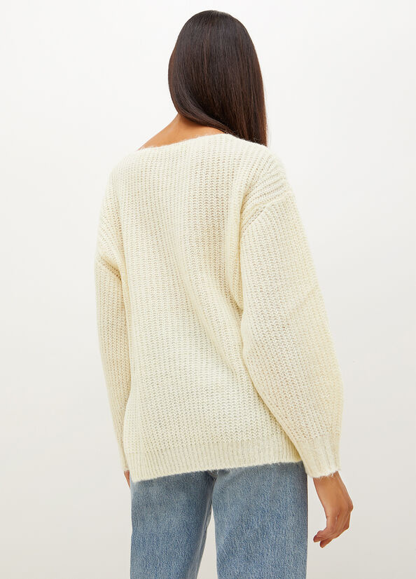 Women's Liu Jo Wool Blend Sweaters Lemon | UVG-648071