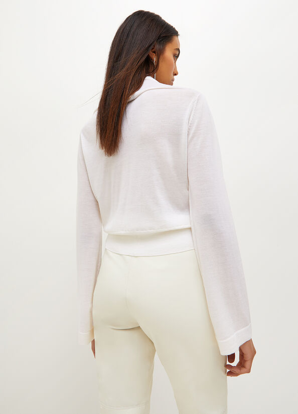 Women's Liu Jo Wool Sweaters White | WPU-216508