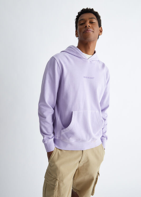 Men's Liu Jo Hooded Sweaters Purple | HRQ-584769