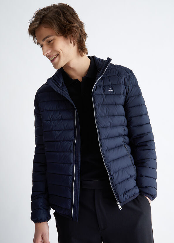 Men's Liu Jo Padded Jackets Dark Blue | NUQ-451326