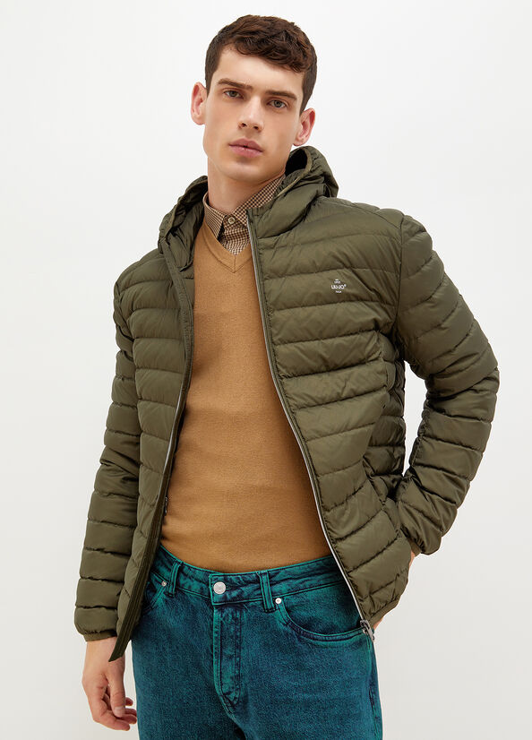 Men's Liu Jo Padded With Hood Jackets Green | OST-136879