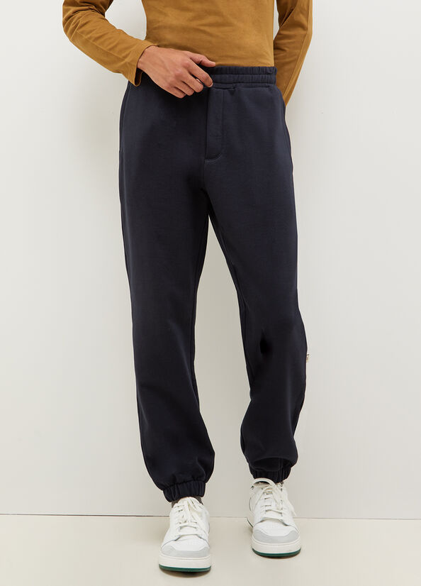 Men's Liu Jo Plush Joggers Pants Dark Blue | UYW-713902