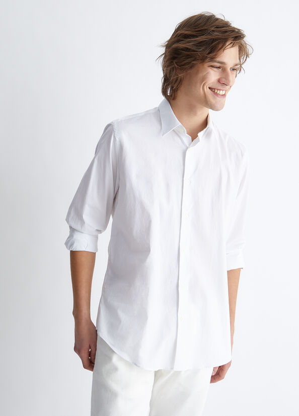 Men's Liu Jo Slim Fit Shirts White | WNY-321978