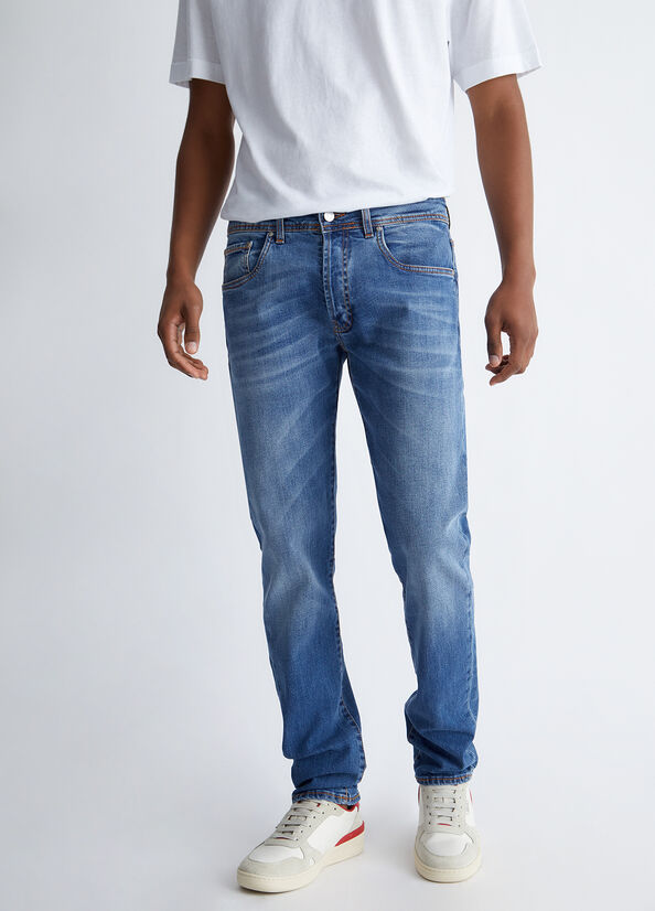 Men's Liu Jo Slim Slim-Fit Jeans Blue | UIC-916457