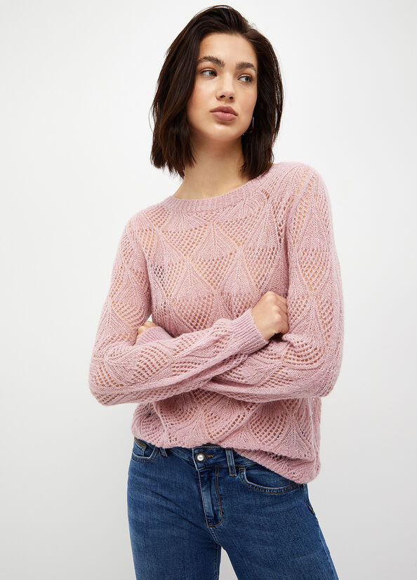 Women's Liu Jo Alpaca Blend Sweaters Pink | TNF-716802