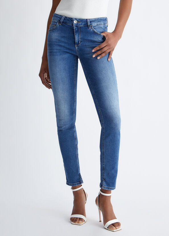 Women's Liu Jo Bottom Up Skinny Jeans Blue | GWU-169875