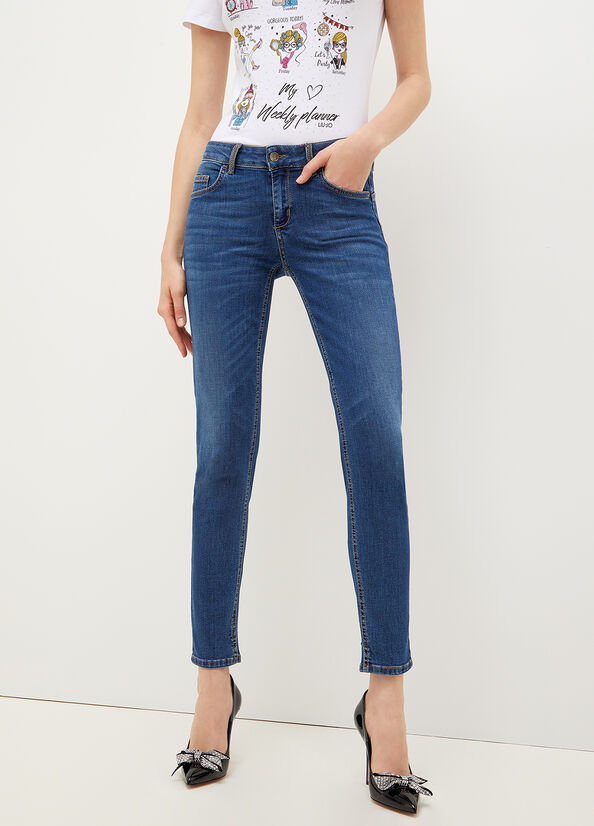 Women's Liu Jo Bottom Up Skinny Jeans Blue | RES-135729