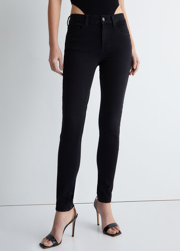 Women's Liu Jo Bottom Up Skinny Jeans Black | TOB-917526