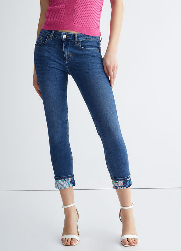 Women's Liu Jo Bottom Up Skinny Jeans Blue | UBP-918306