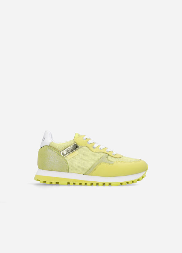 Women's Liu Jo Brighty Mesh Sneakers Light Green | VDY-456308