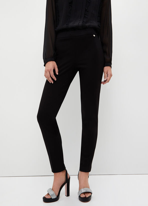 Women's Liu Jo Cigarette Pants Black | VAJ-784265