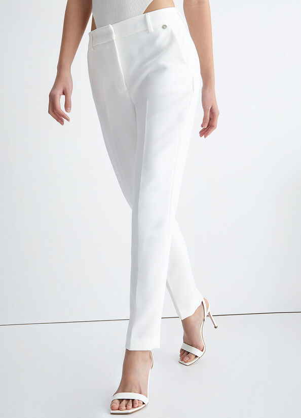 Women's Liu Jo Cigarette Pants White | XMK-746528