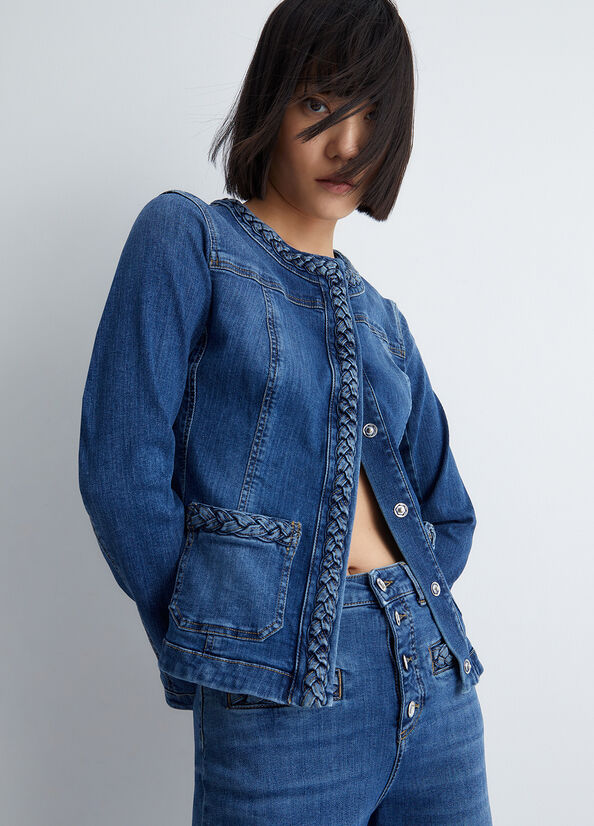 Women's Liu Jo Denim Jackets Blue | KOJ-124976