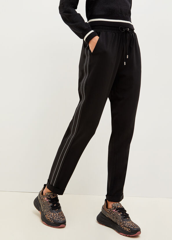 Women's Liu Jo Eco-Friendly Jogging Pants Black | XBI-260978