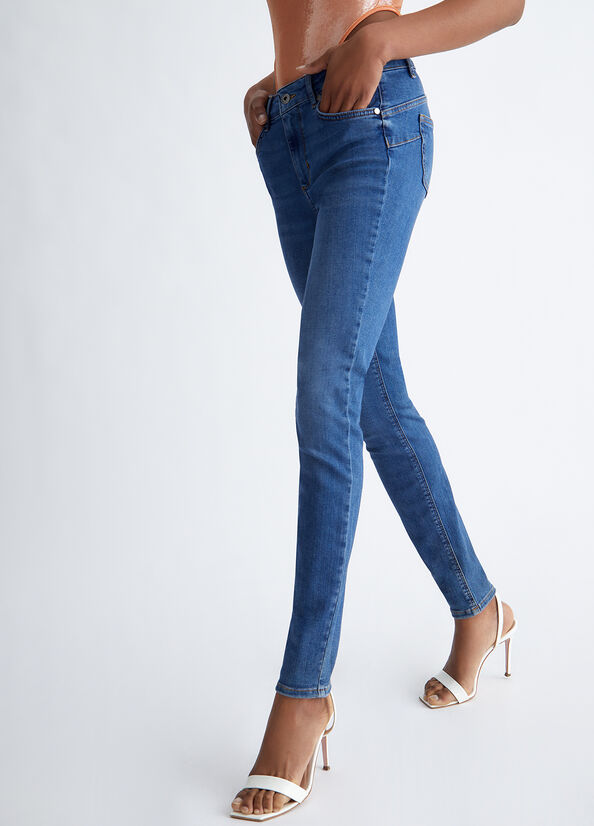 Women's Liu Jo Eco-Friendly Skinny Jeans Blue | AJB-914078