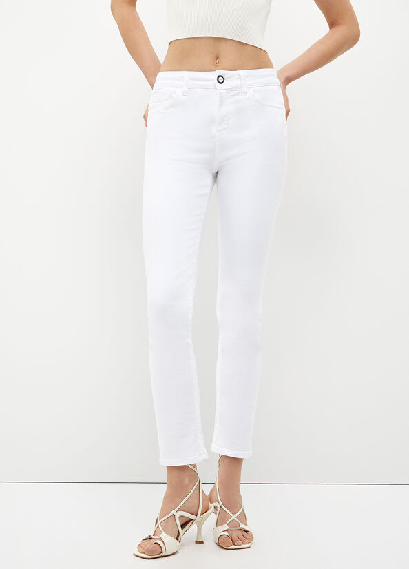 Women's Liu Jo Eco-Friendly Skinny Jeans White | GVN-217563