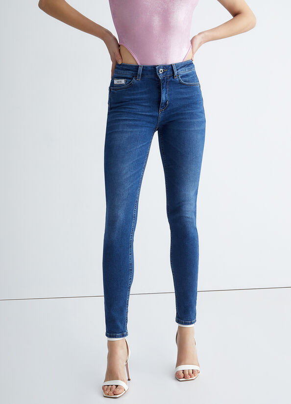 Women's Liu Jo Eco-Friendly Skinny Jeans Blue | QBS-569823