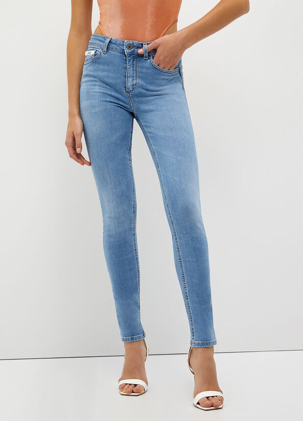 Women's Liu Jo Eco-Friendly Skinny Jeans Blue | UVI-658792