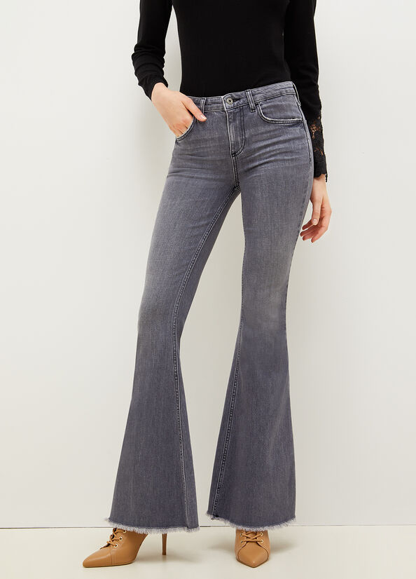 Women's Liu Jo Eco-Friendly Straight-Fit Jeans Grey | KLU-267918