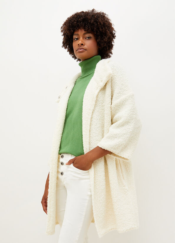 Women's Liu Jo Knit Coats White | PZX-012573