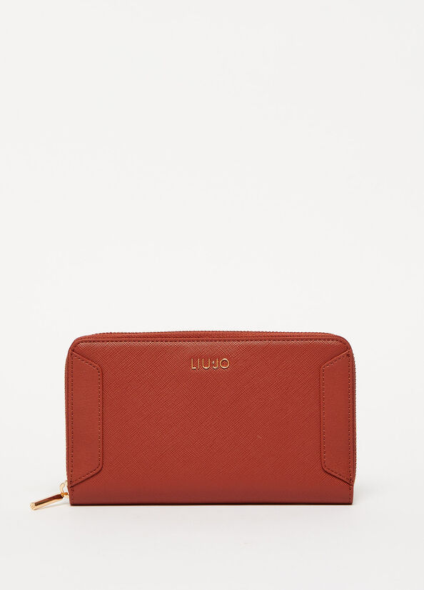 Women's Liu Jo Large Eco-Friendly Wallets Red | YBG-290685