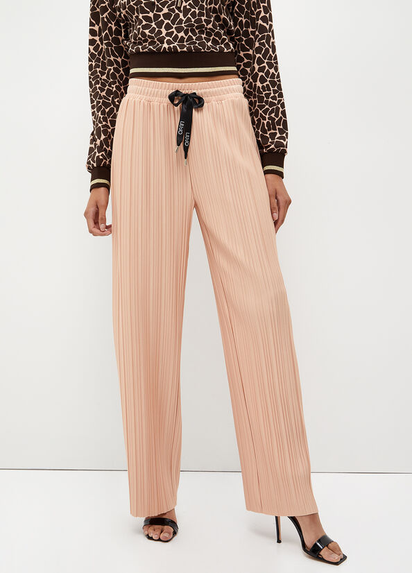 Women's Liu Jo Pleated Pants Coral | PRG-543168