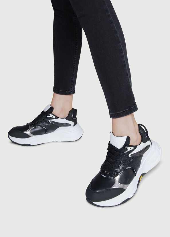 Women's Liu Jo Powered By Vibram Sneakers Black | FKN-598462