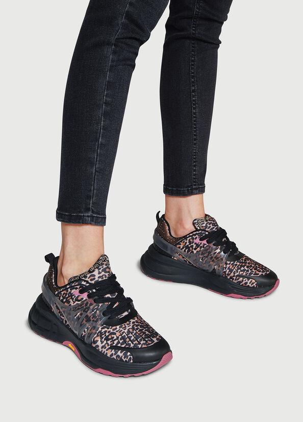 Women's Liu Jo Powered By Vibram Sneakers Black | ONW-169357