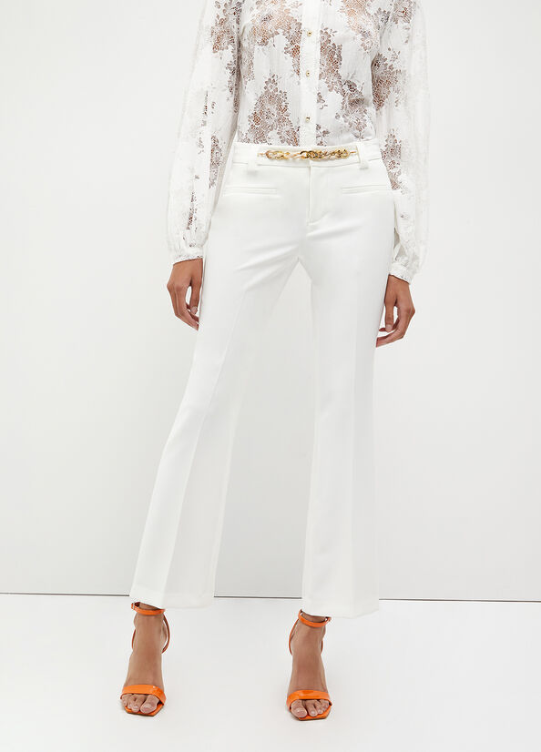 Women's Liu Jo Stretch Pants White | NQG-467850