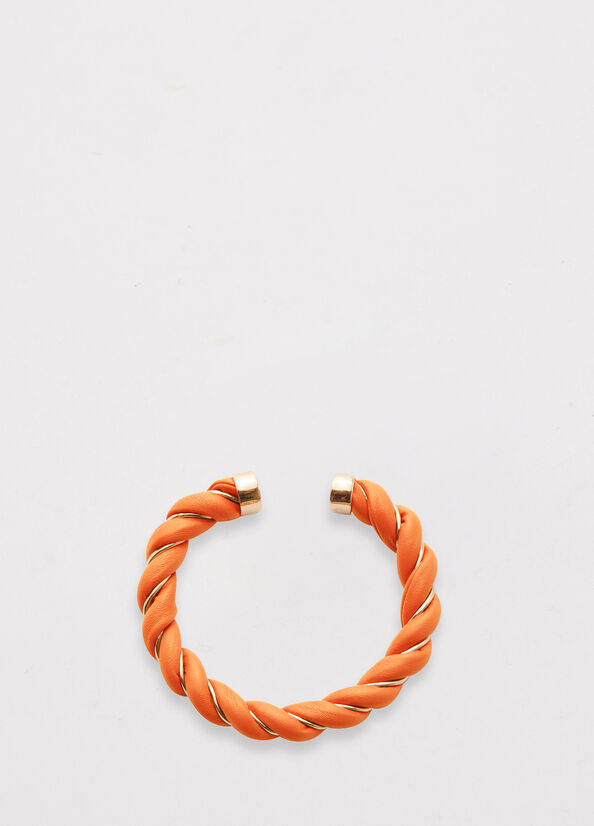 Women's Liu Jo Torchon-Effect Bracelet Jewelry Orange | CAN-714398