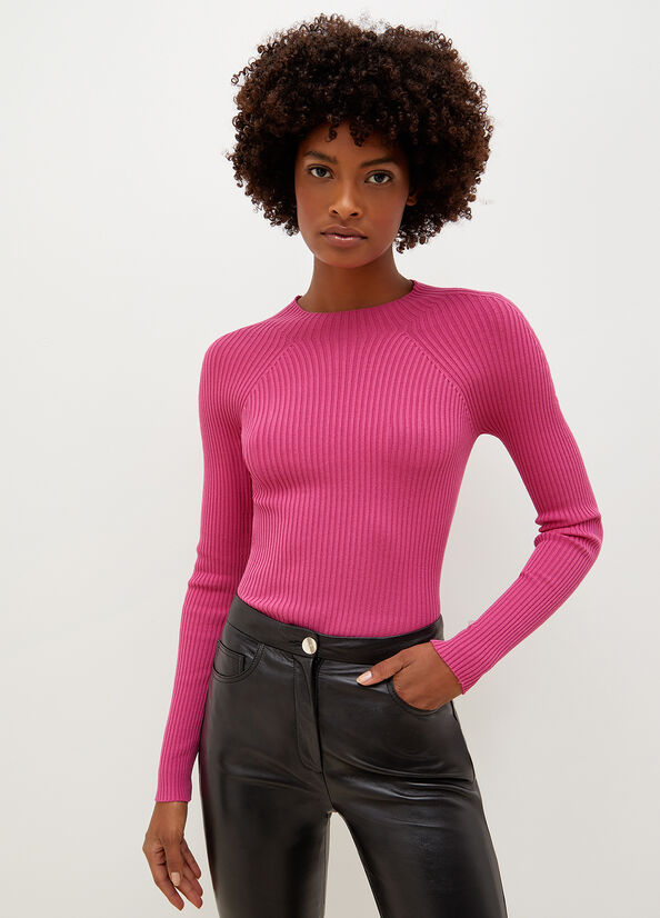 Women's Liu Jo With Cut-Outs Sweaters Pink | HVP-506491